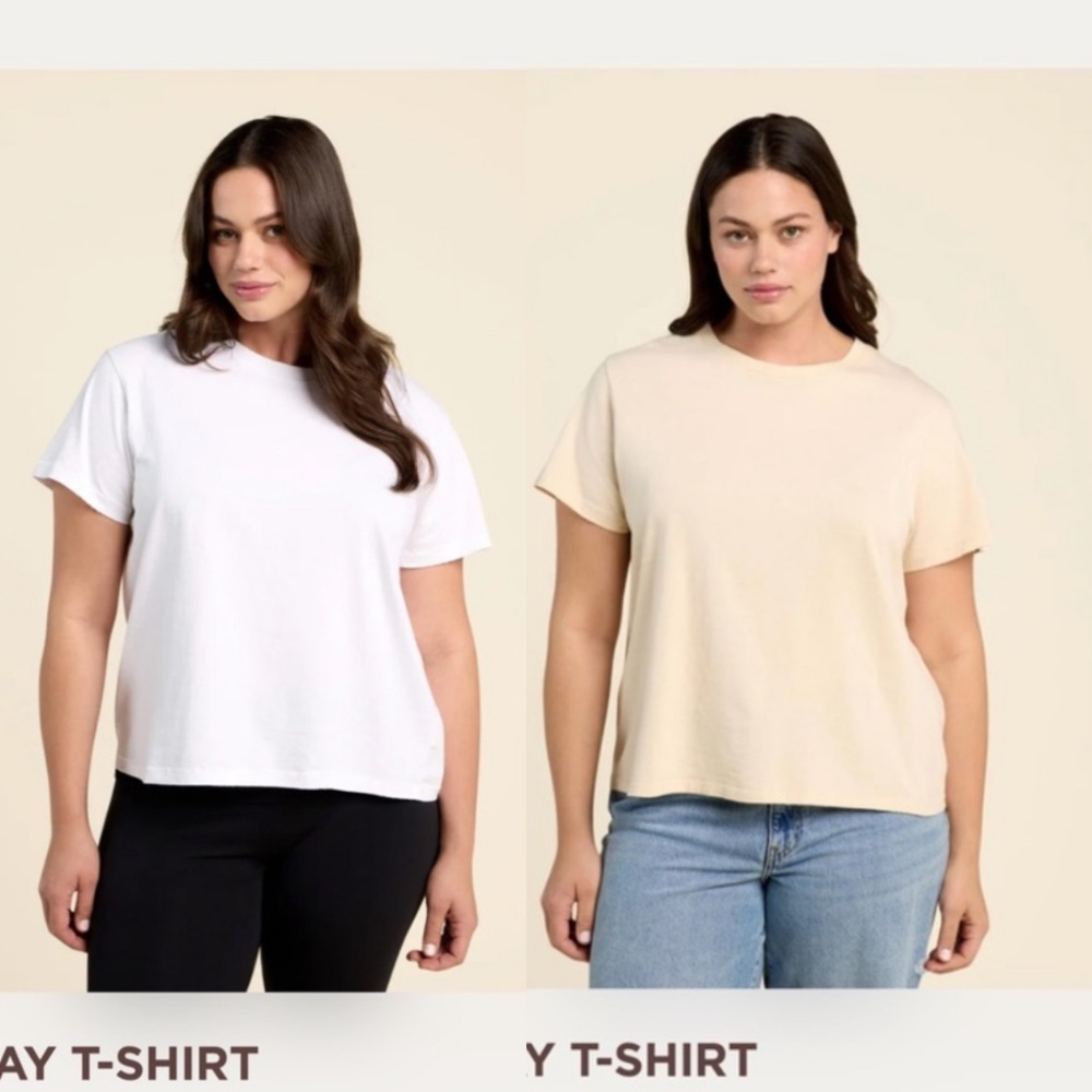 2 Nuuds Everyday T-Shirt white & bone, Medium